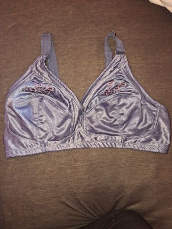 Soutien-gorge Grand Maintien Satiné - Bleu Acier - 105F