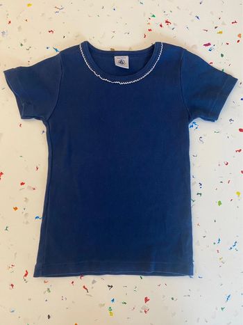 T-shirt bleu marine 5 ans Petit Bateau