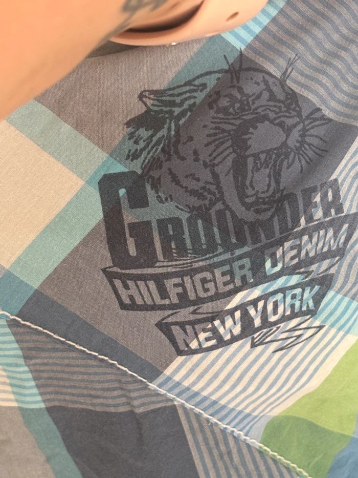 Chemise manche courte tommy hilfiger taille L - photo numéro 6