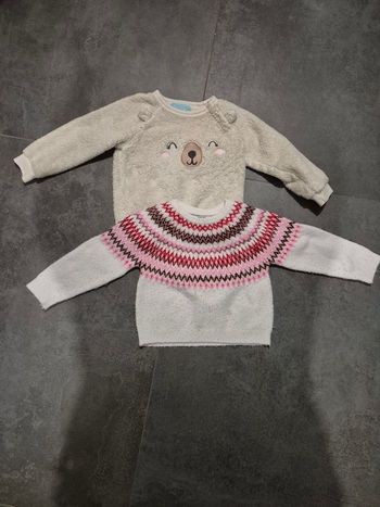 Lot pulls fille 2 ans