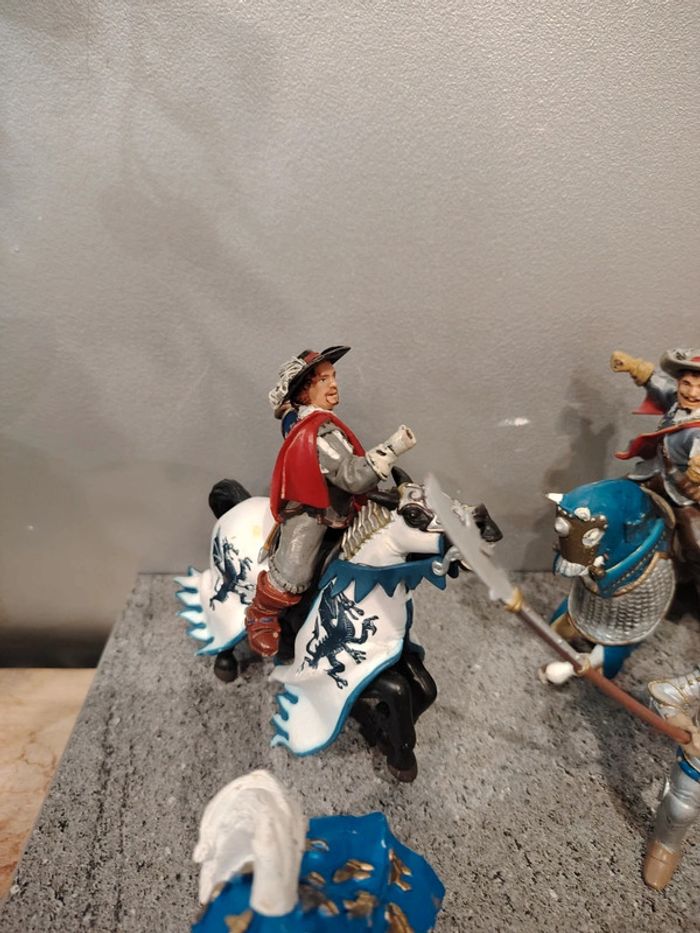 Lot figurines papo chevaux chevaliers - photo numéro 3