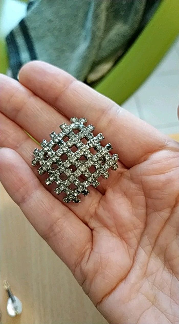 Broche strass vintage