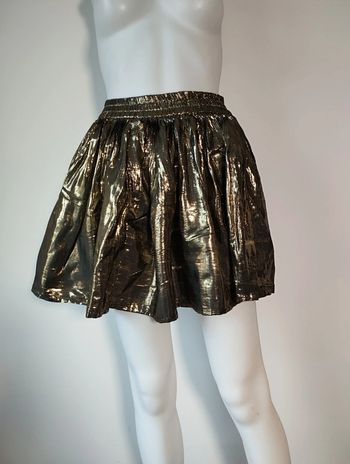 Mini jupe dorée taille 1 Sélection Sinequanone