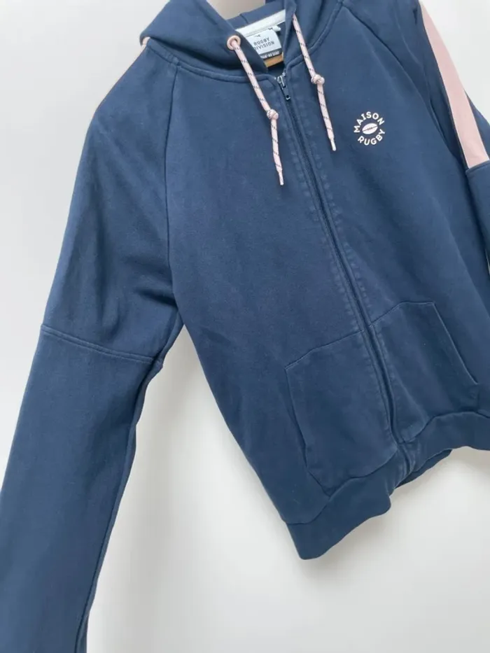Maison Rugby / Rugby Division full zip hoodie jacket Mens L - photo numéro 7