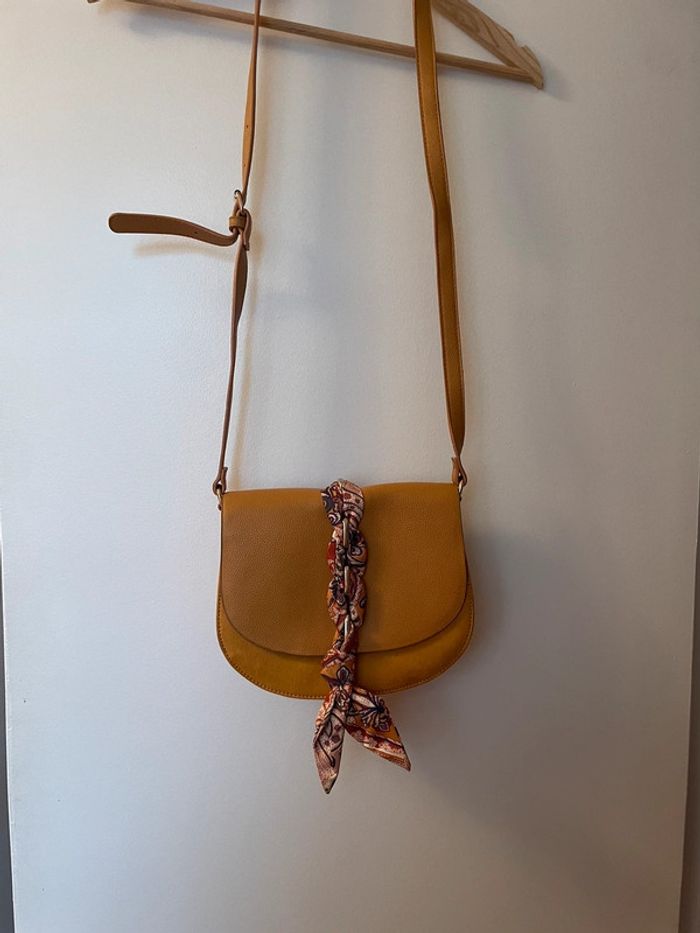 Sac bandoulière jaune Camaieu