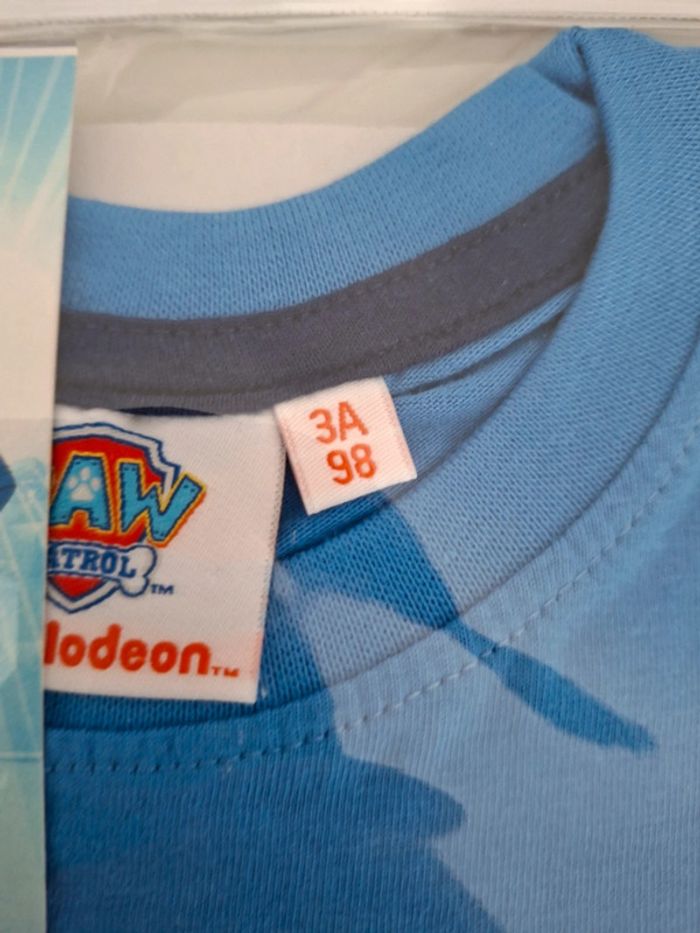 Tee-shirt pat patrouille neuf sous blister taille 3 ans - photo numéro 4