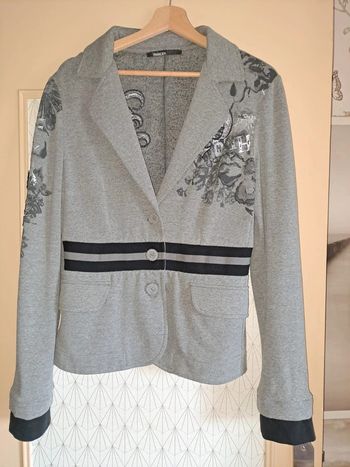 Superbe veste femme comme neuve grise 42 Fr 48 italienne pianura studio