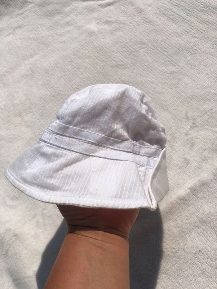Bob chapeau soleil blanc 45 cm - photo numéro 5