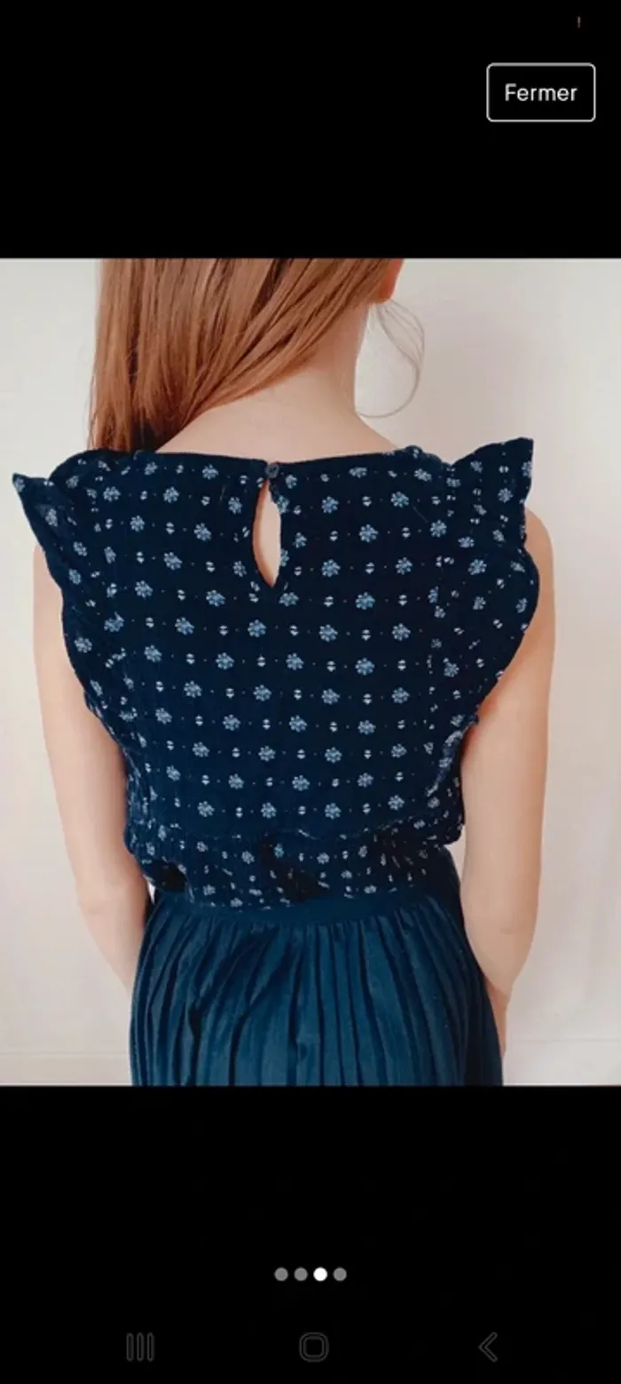 Blouse bleu marine - photo numéro 6