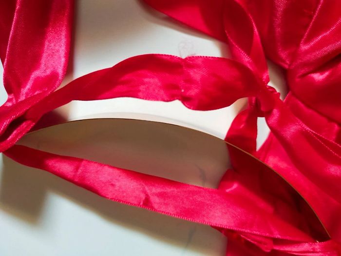 Robe longue rouge satinée – Nazz Couture – Taille 10 (38) - photo numéro 14