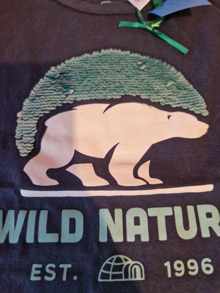 T-shirt à sequins manches longues 5 ans - photo numéro 2