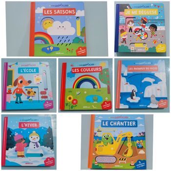 Livres animé  collection Mes Anim'agier : Les saisons, les couleurs, le chantier...
