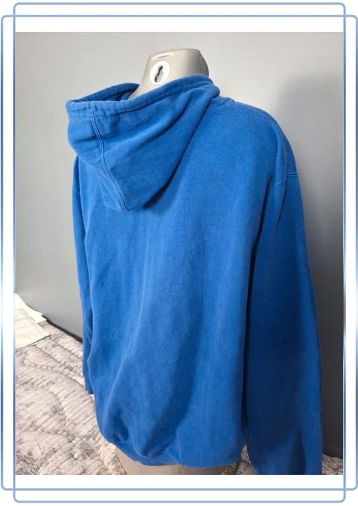 sweat a capuche full zip majestic   / Hoodie / homme bleu - photo numéro 8