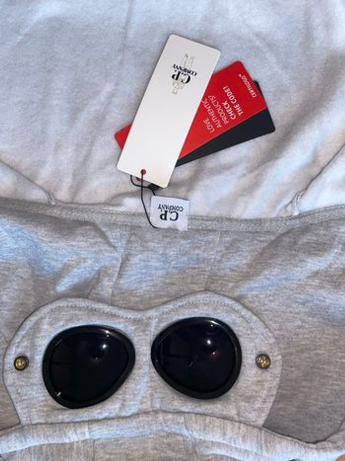 hoodie C.P. Company Goggle Hoodie gris clair - photo numéro 7