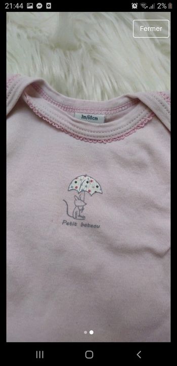 Body manches longues 3 mois