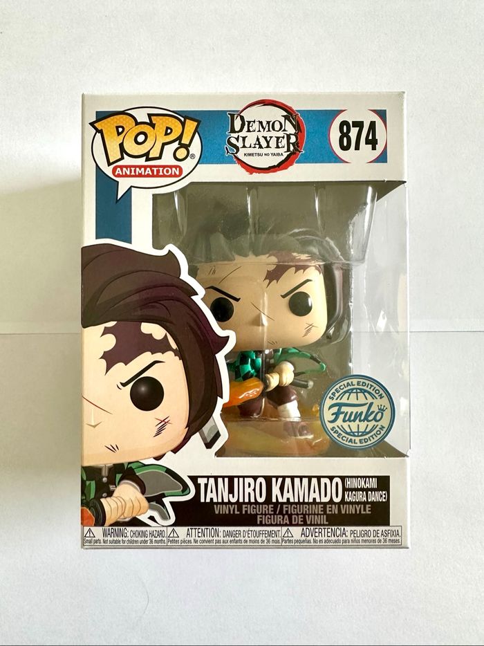 Figurine Funko Pop Tanjiro Kamado (Hinokami Kagura dance) numéro 874 Demon Slayer