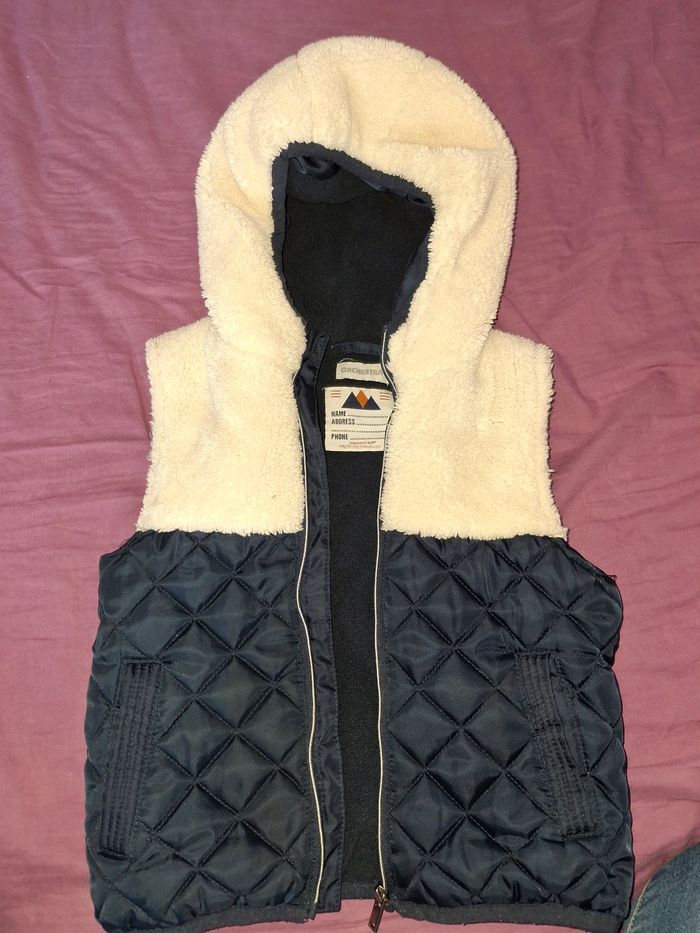 Veste sans manche epaisse orchestra 3 ans comme neuve hiver et mi saison - photo numéro 2