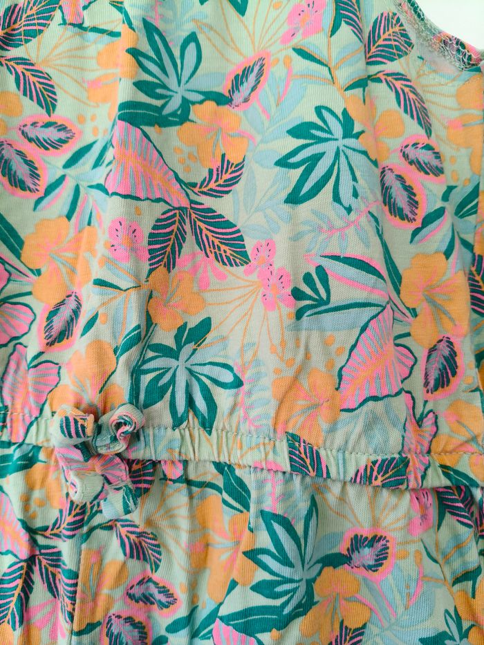 Combi short été fille Primark vert jaune rose 122 cm - photo numéro 2