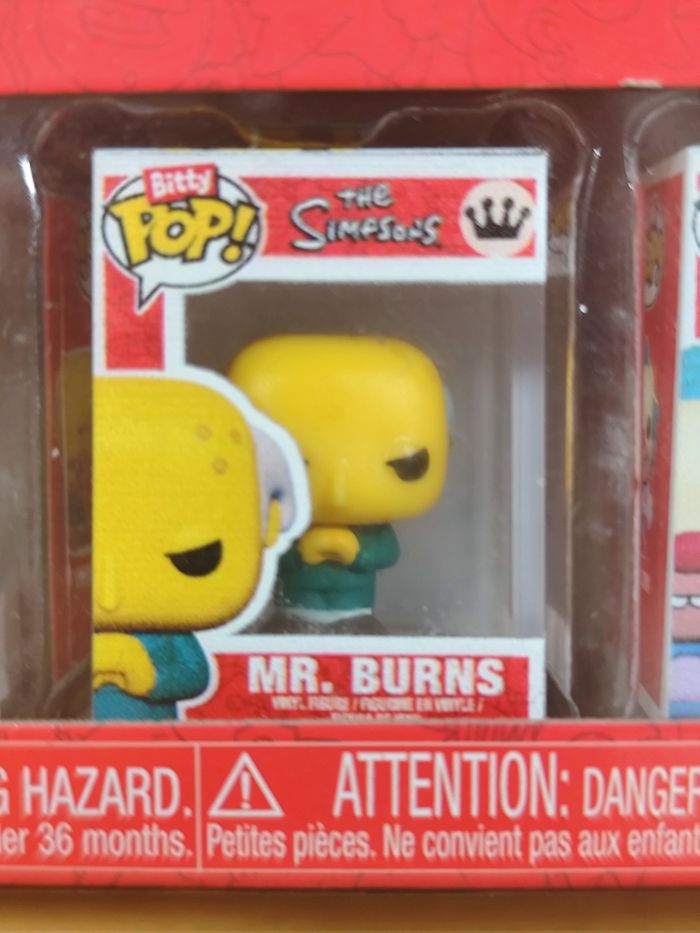 Bitty Pop! The Simpsons - Pack 4 Figurines (Bart Simpson, Mr. Burns, Krusty The Clown, Chief Wiggum) - photo numéro 3
