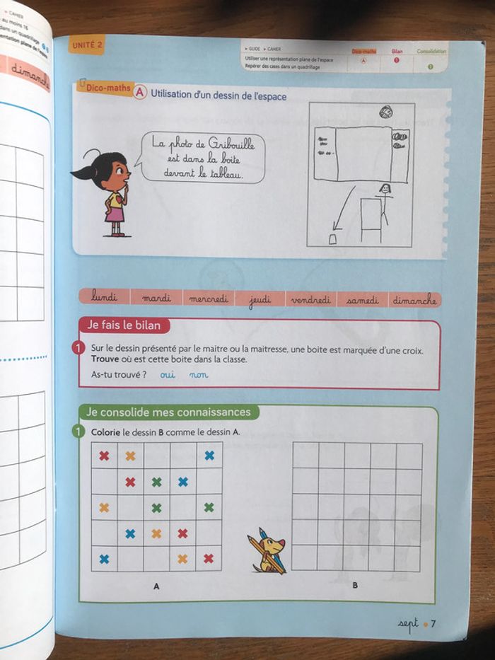 Nouveau Cap Maths CP Édition 2019 - Cahier de Géométrie-Mesure - photo numéro 2