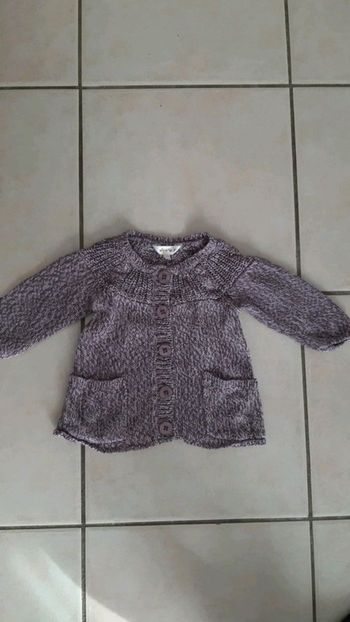 Gilet manche longue fille