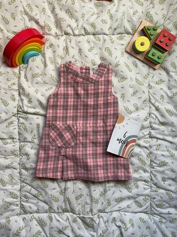 Robe à carreaux rose 6 mois Tout compte fait