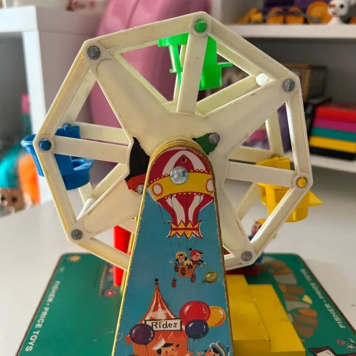 Grande roue fisher price 969 vintage music box ferris wheel 1966 - photo numéro 8