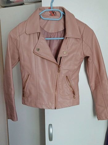Blazer simili cuir fille