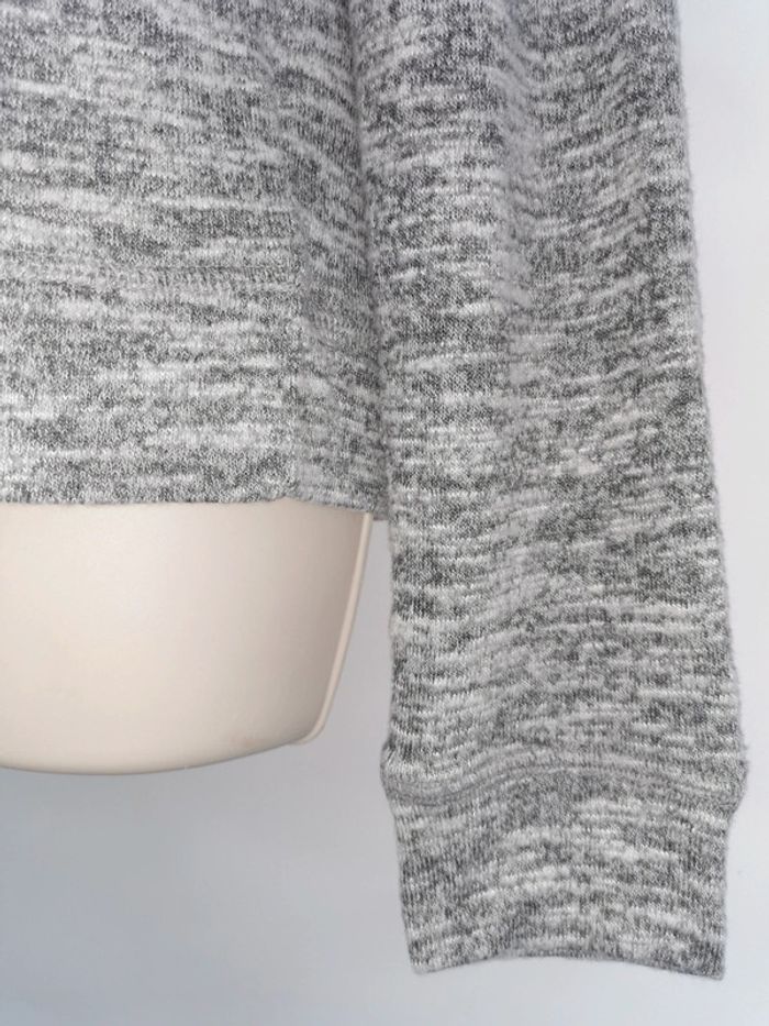 Sweat-shirt gris chiné à capuche Ardene Taille S/M - photo numéro 4