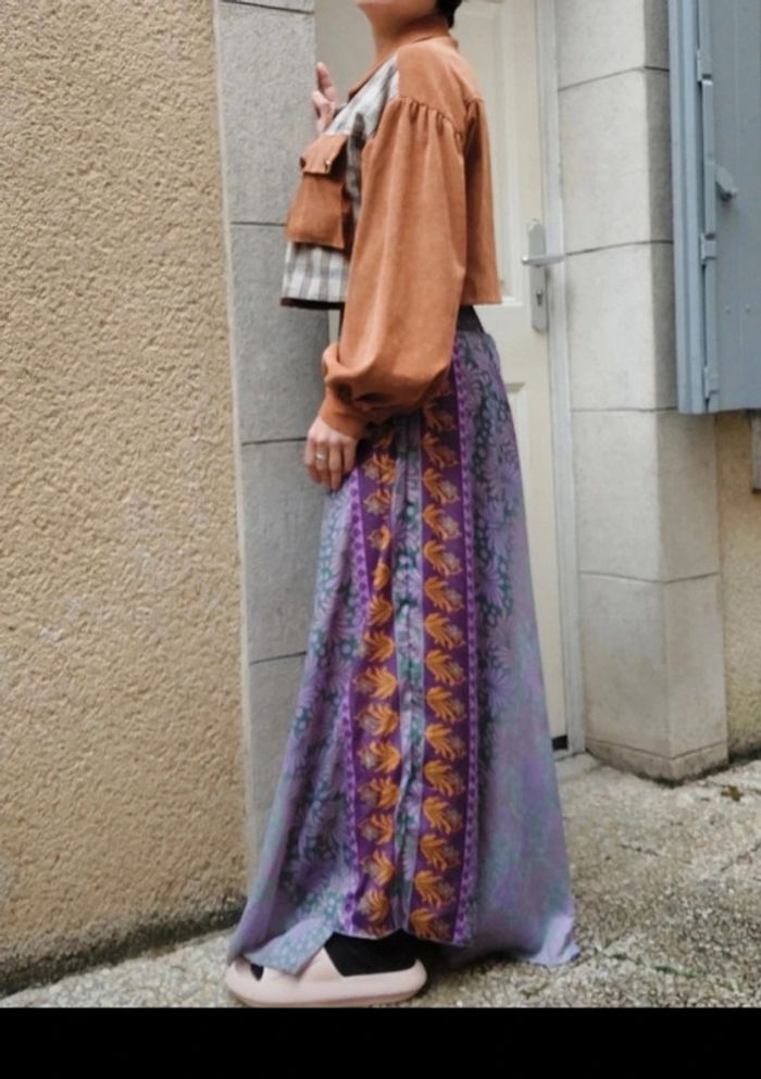 Superbe pantalon indien soie - photo numéro 3