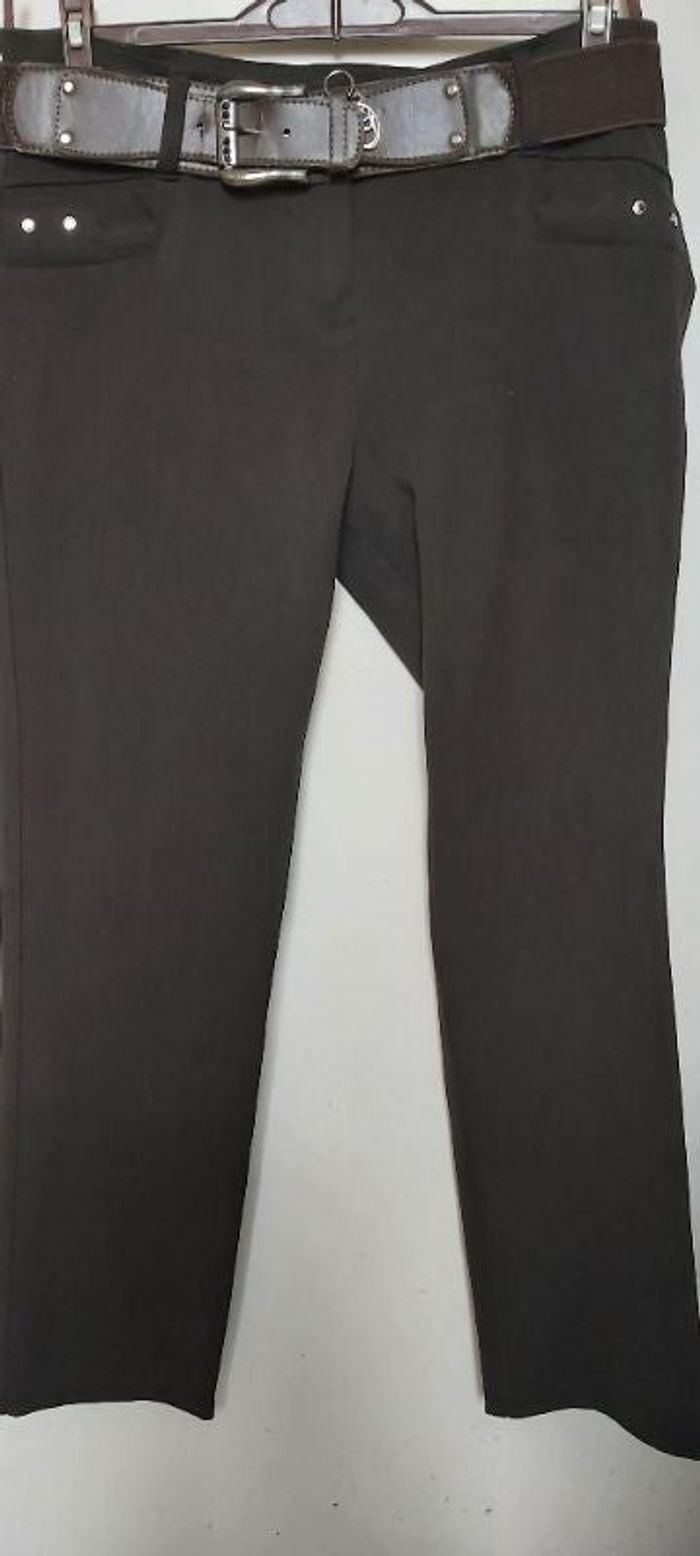Pantalon droit ceinture "ilkhan dan"