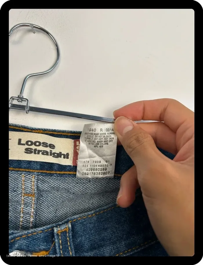 Jean Levi's Homme 569 Loose Straight Bleu | W30 L26 FR40 | Très Bon État | BP133 - photo numéro 4