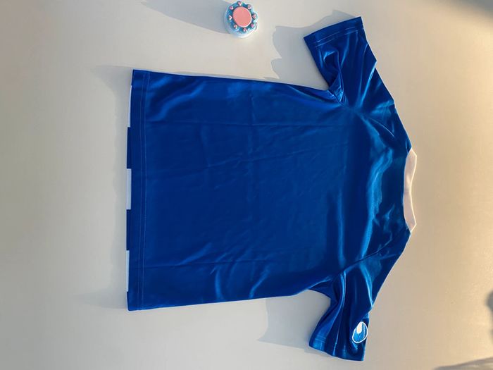 Tee-shirt Uhlsport neuf bleu blanc 6 ans - photo numéro 4