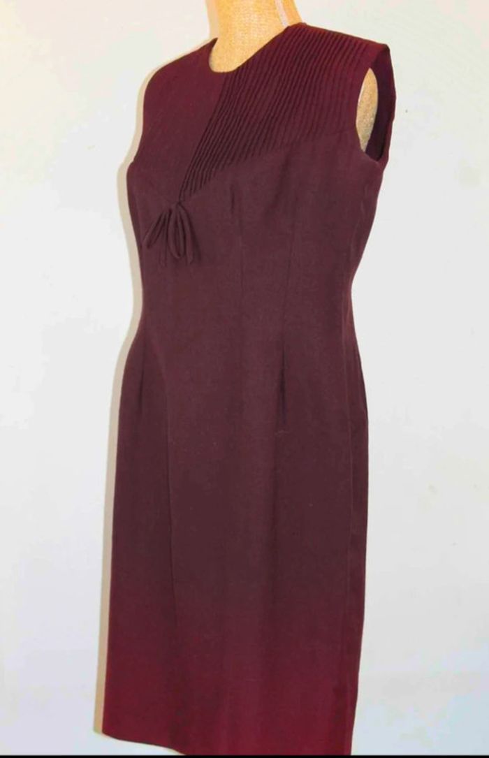 Robe - Lie de vin - Fait main - 44/46 - photo numéro 9