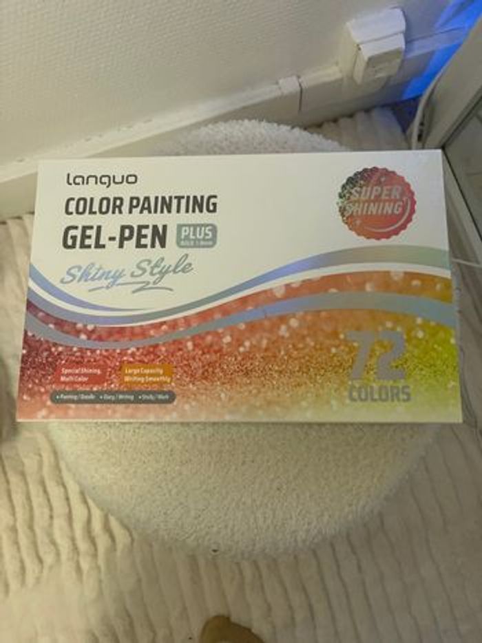 Languo Gel pen  boîte de 72 super shining