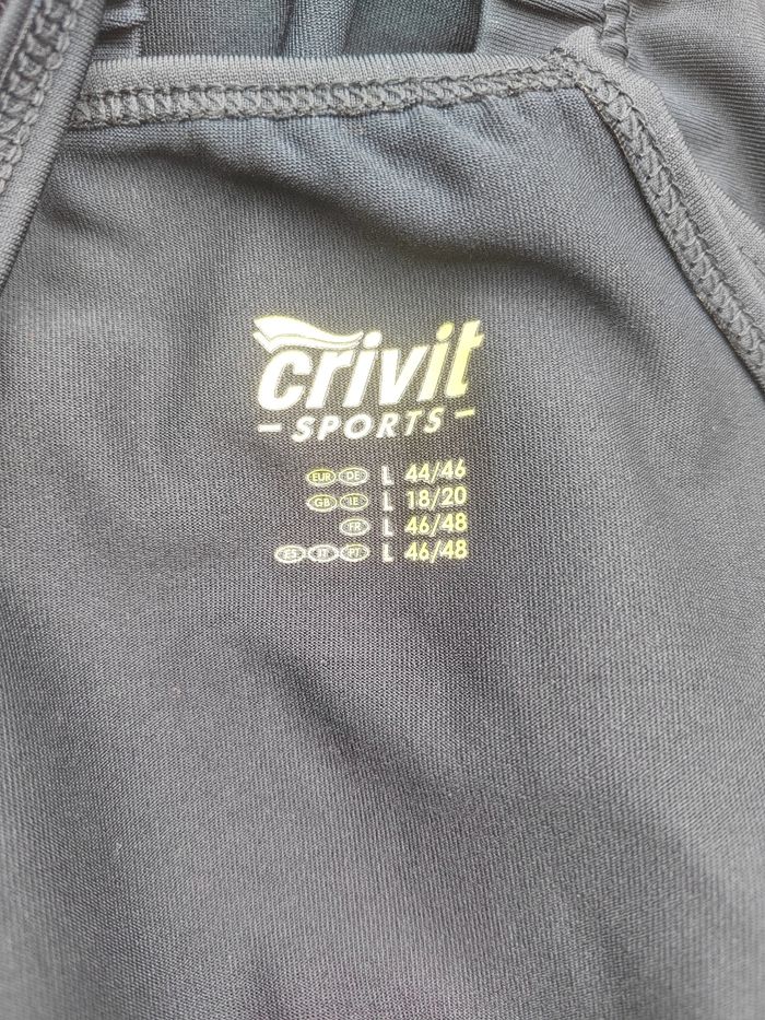 Brassière de sport noir femme – Taille L – Crivit sports – État impeccable - photo numéro 4