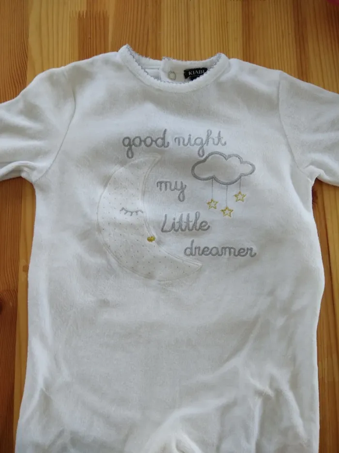 Pyjama velours blanc hiver