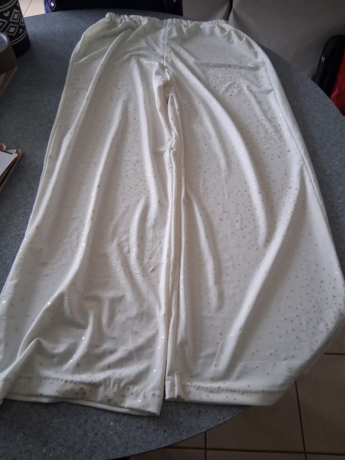 Pantalon pyjama blanc doré " t-"42-44