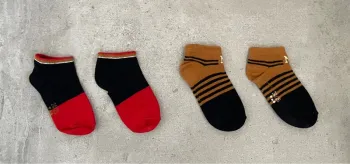 Lot de 2 paires de socquettes « Tape à l’œil » pointure 24-26
