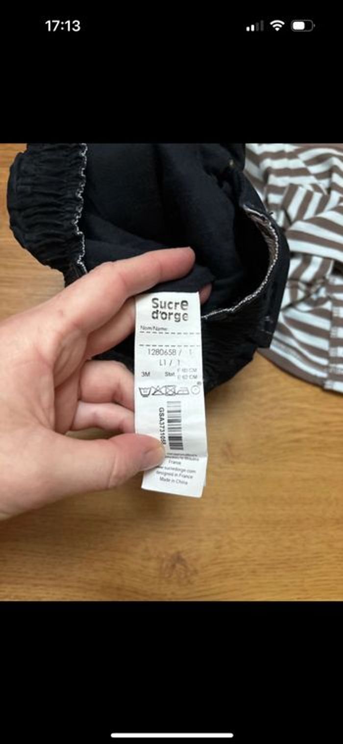 Ensemble bébé garçon tee shirt manche longue et  pantalon  3 mois - photo numéro 6