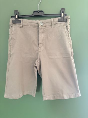 🌿 Short garçon Zara – 8 ans (128 cm) – Vert bouteille – TBE