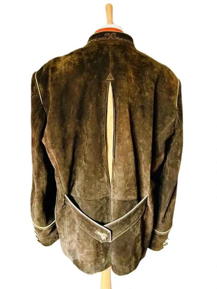 🍁 Veste daim autrichienne vintage Trachten 54/XL Cottagecore Oktoberfest Austrian leather jacket🍁 - photo numéro 7