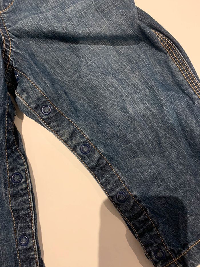 Salopette jean bébé garçon H&M 12-18 mois - photo numéro 3