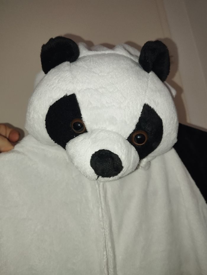 Déguisement combinaison panda taille 128 soit 8 ans - photo numéro 6