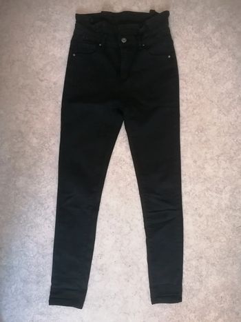 Jeans bernova noir taille haute
