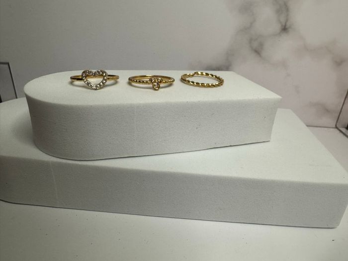 Lot de 3 bagues