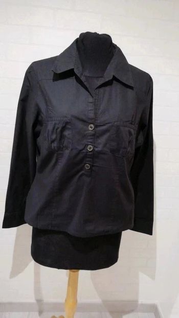 Chemise noir manches longues