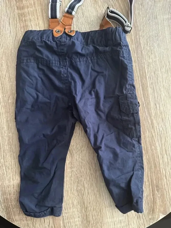 Pantalon jean cargo 12 mois 74 cm - photo numéro 5