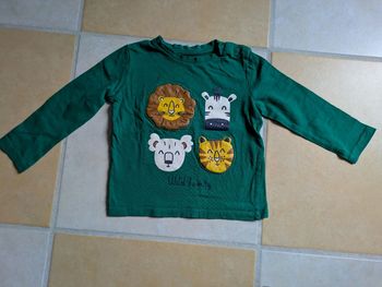 Haut manches longues garçon 80 cm