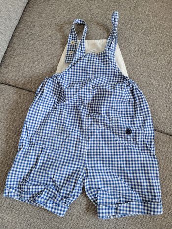 Salopette short  12 mois Petit Bateau